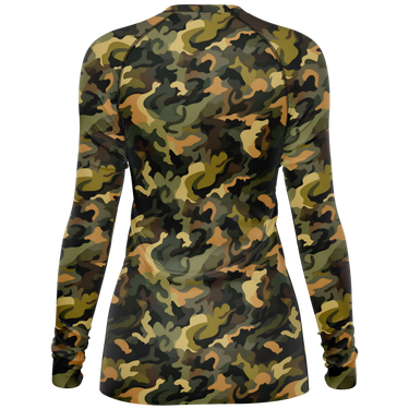 Chokefish™ Long Sleeve Rashguard Camouflage Woman's Shirt-011